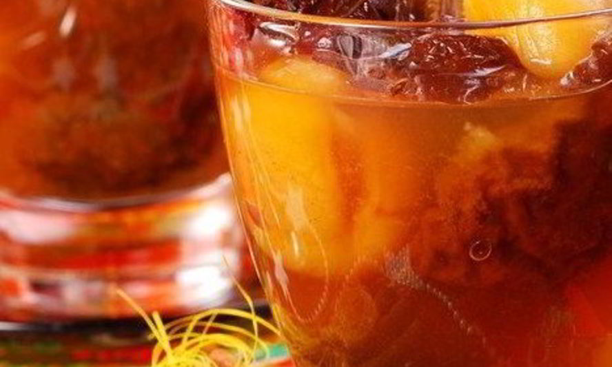 Рецепт компот из сухофруктов с цедрой