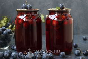 Компот из терна на зиму без стерилизации