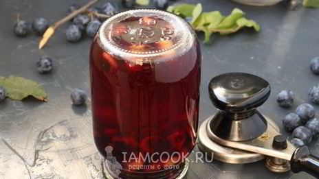 компот из терна на зиму без стерилизации
