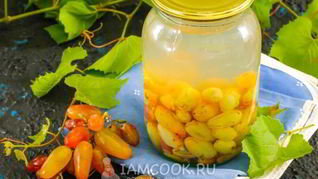 Компот из винограда на зиму без стерилизации