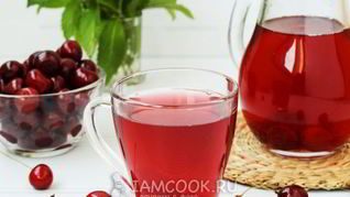 Компот из вишни и черешни