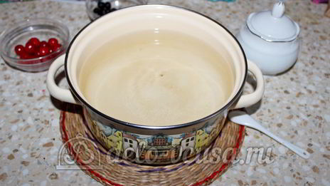 компот из вишни и черной смородины