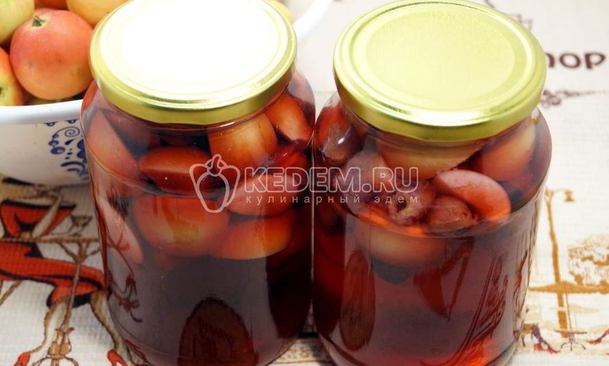 Рецепт компот из яблок и черной смородины