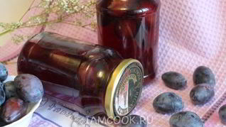 Сливовый компот с косточками на зиму