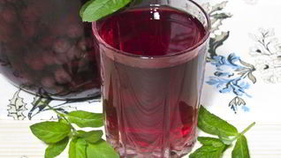 Виноградный компот с мятой на зиму