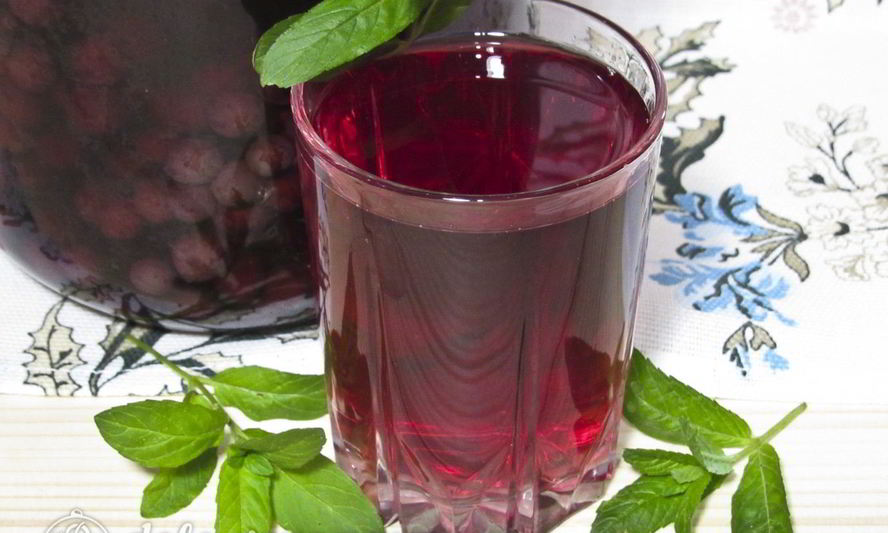 Рецепт виноградный компот с мятой на зиму