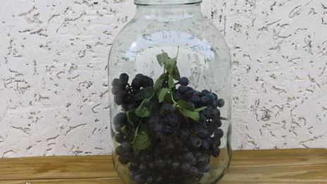 виноградный компот с мятой на зиму