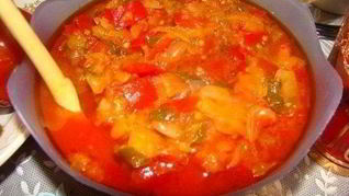 Домашнее лечо из болгарского перца и помидор