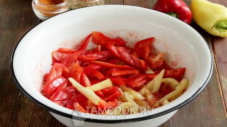 лечо из перца и помидоров