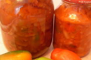 Лечо с фасолью