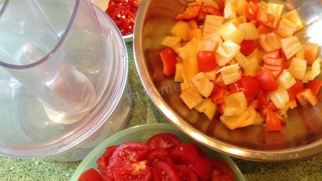 лечо с кабачками и кетчупом на зиму