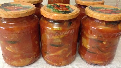 лечо с кабачками и кетчупом на зиму