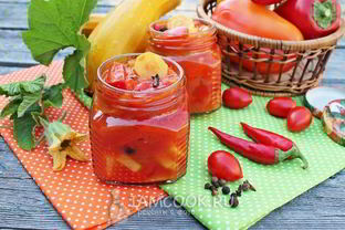 Лечо с кабачками и перцем на зиму