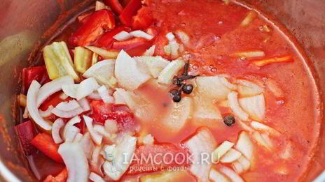 лечо с кабачками и перцем на зиму