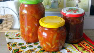 Лечо с шампиньонами