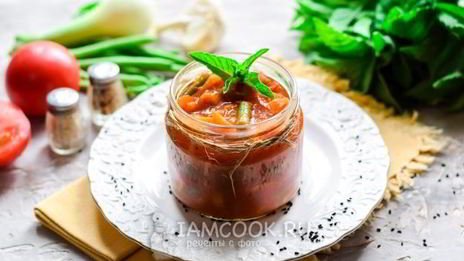 лечо со стручковой фасолью на зиму