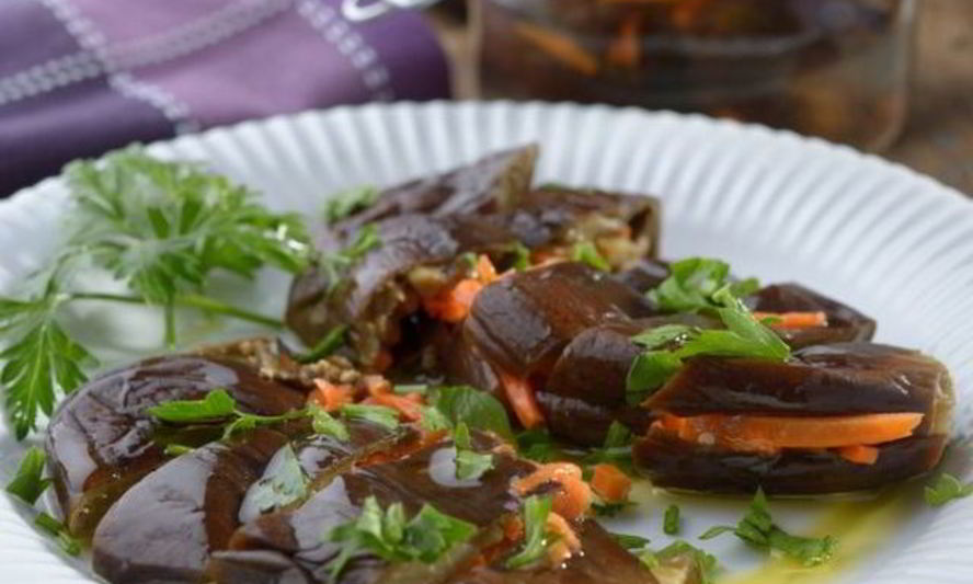 Рецепт баклажаны маринованные с морковью и чесноком