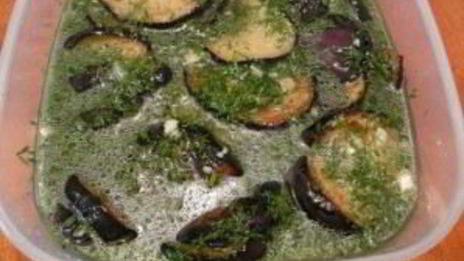 быстро маринованные баклажаны