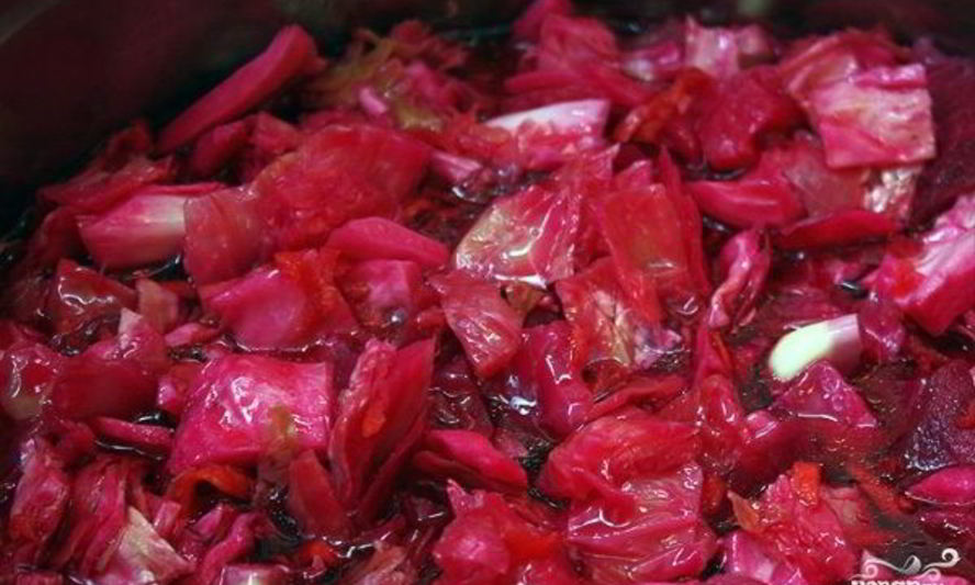 Рецепт маринованная капуста кусочками со свеклой