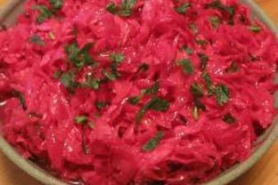 Маринованная капуста со свеклой