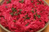 Маринованная капуста со свеклой