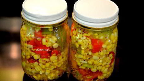 маринованная кукуруза со сладким перцем