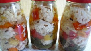 Маринованная цветная капуста на зиму в банках