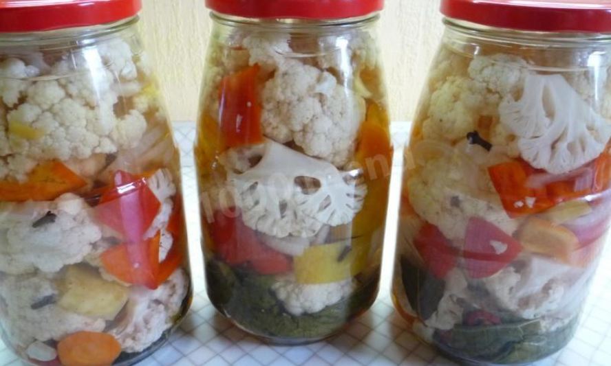Рецепт маринованная цветная капуста на зиму в банках