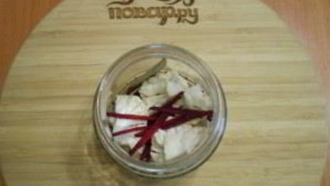 маринованная цветная капуста со свеклой