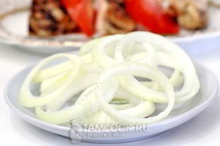 Маринованный лук для шашлыка