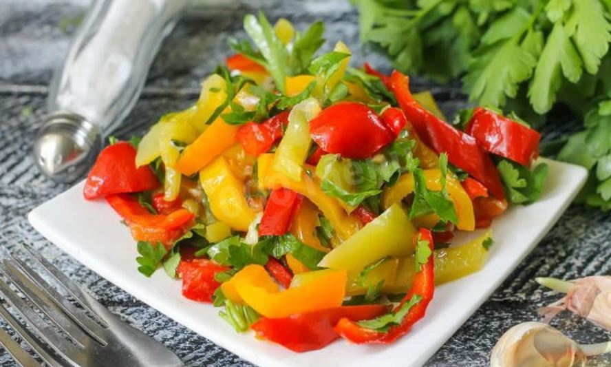 Рецепт маринованный перец болгарский не на зиму
