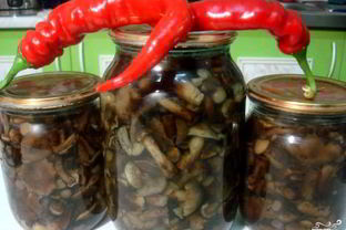 Маринованные опята с гвоздикой