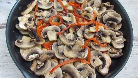 маринованные шампиньоны со сладким перцем