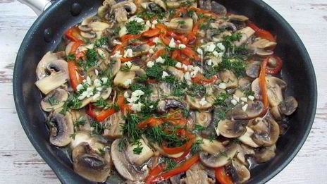 маринованные шампиньоны со сладким перцем