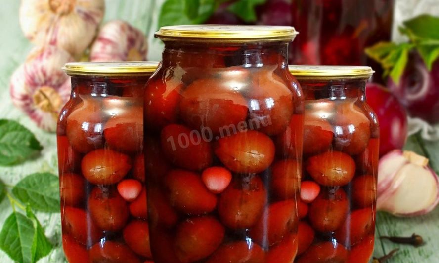Рецепт маринованные сливы на зиму с чесноком