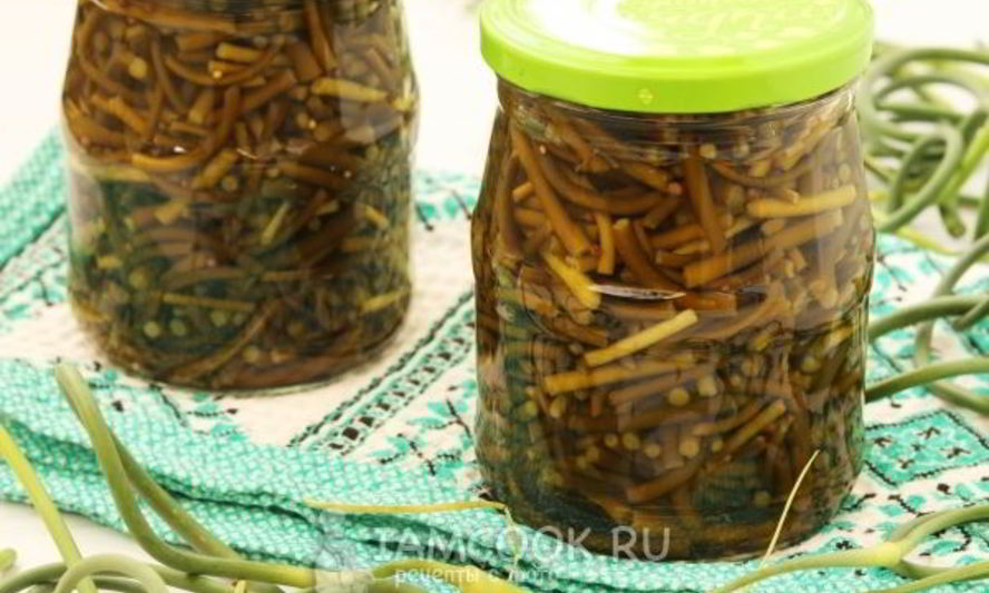 Рецепт маринованные стрелки чеснока на зиму без стерилизации