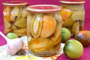 Маринованные зеленые помидоры на зиму