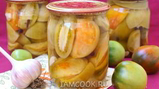 Маринованные зеленые помидоры на зиму