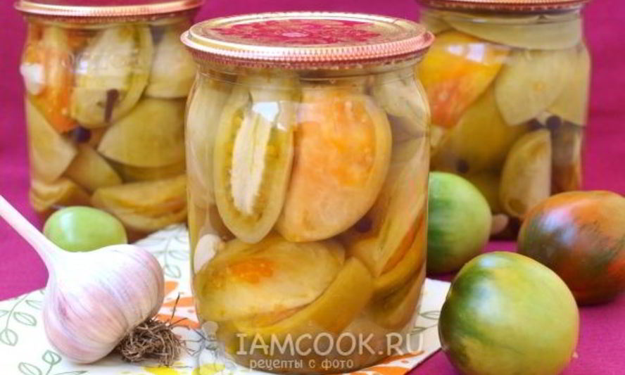 Рецепт маринованные зеленые помидоры на зиму
