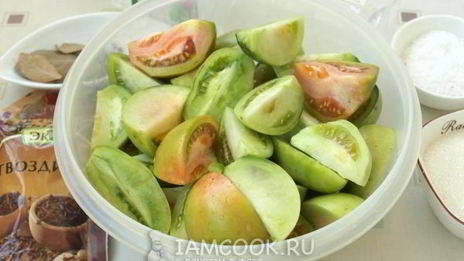 маринованные зеленые помидоры на зиму