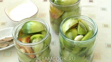 маринованные зеленые помидоры на зиму