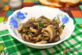 Вешенки жареные маринованные