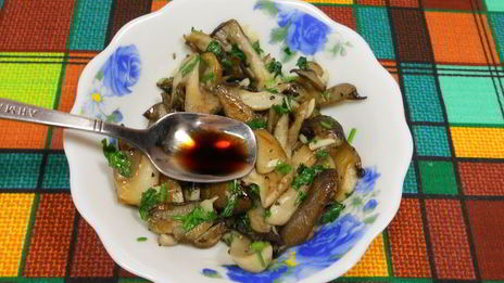 вешенки жареные маринованные