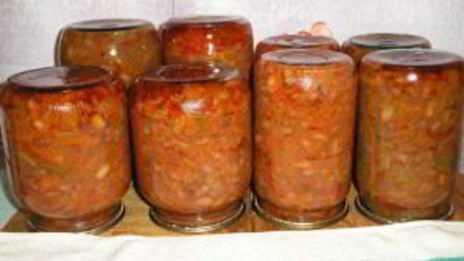 перец с фасолью на зиму