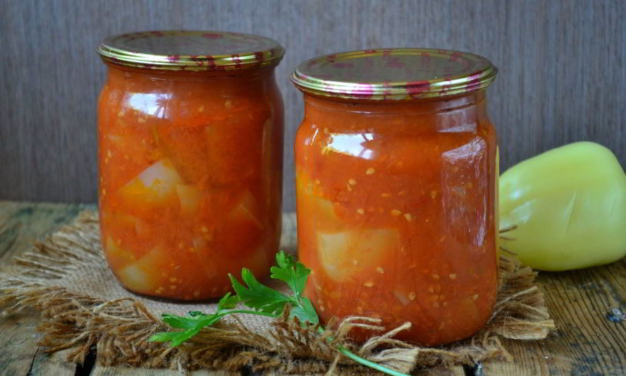 Рецепт перец в томатном соке на зиму
