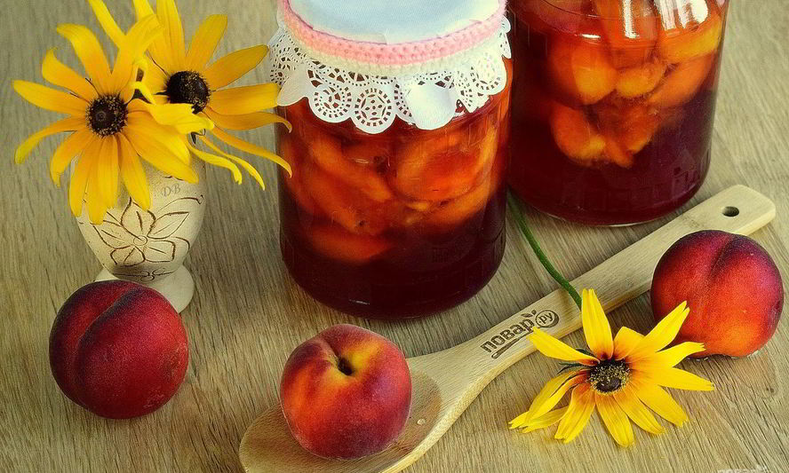 Рецепт персики в собственном соку на зиму