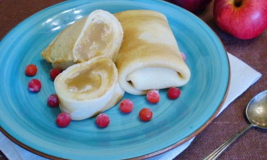 Рецепт блинчики с повидлом