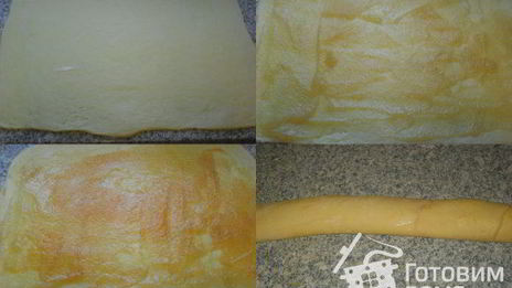 дрожжевые рулетики с яблочным повидлом