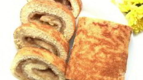 рулет с яблочным повидлом