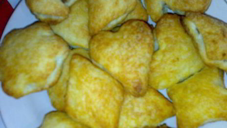 слоеные штучки с яблочным повидлом